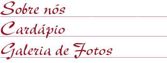 Cardápio